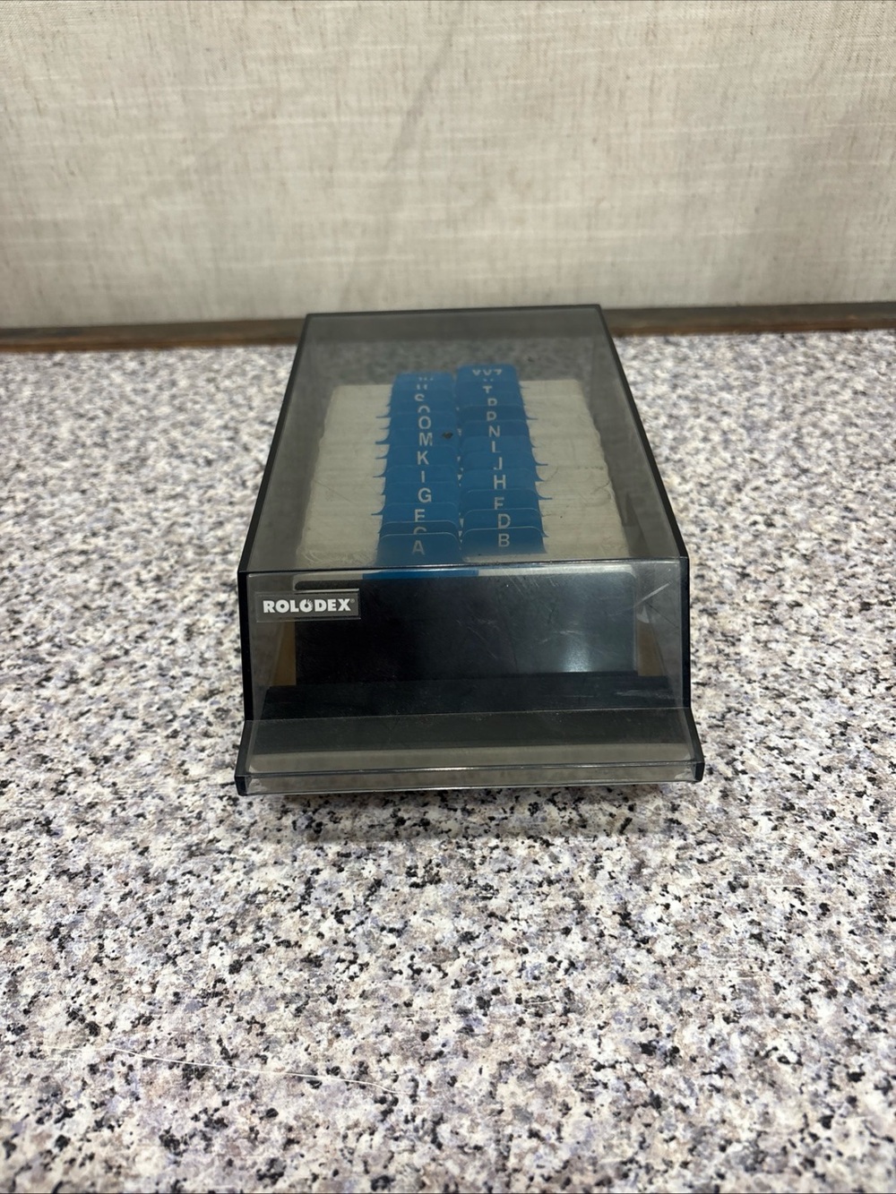 Vintage Rolodex Model VIP 24C Business Card Phone Address File with Blank Cards